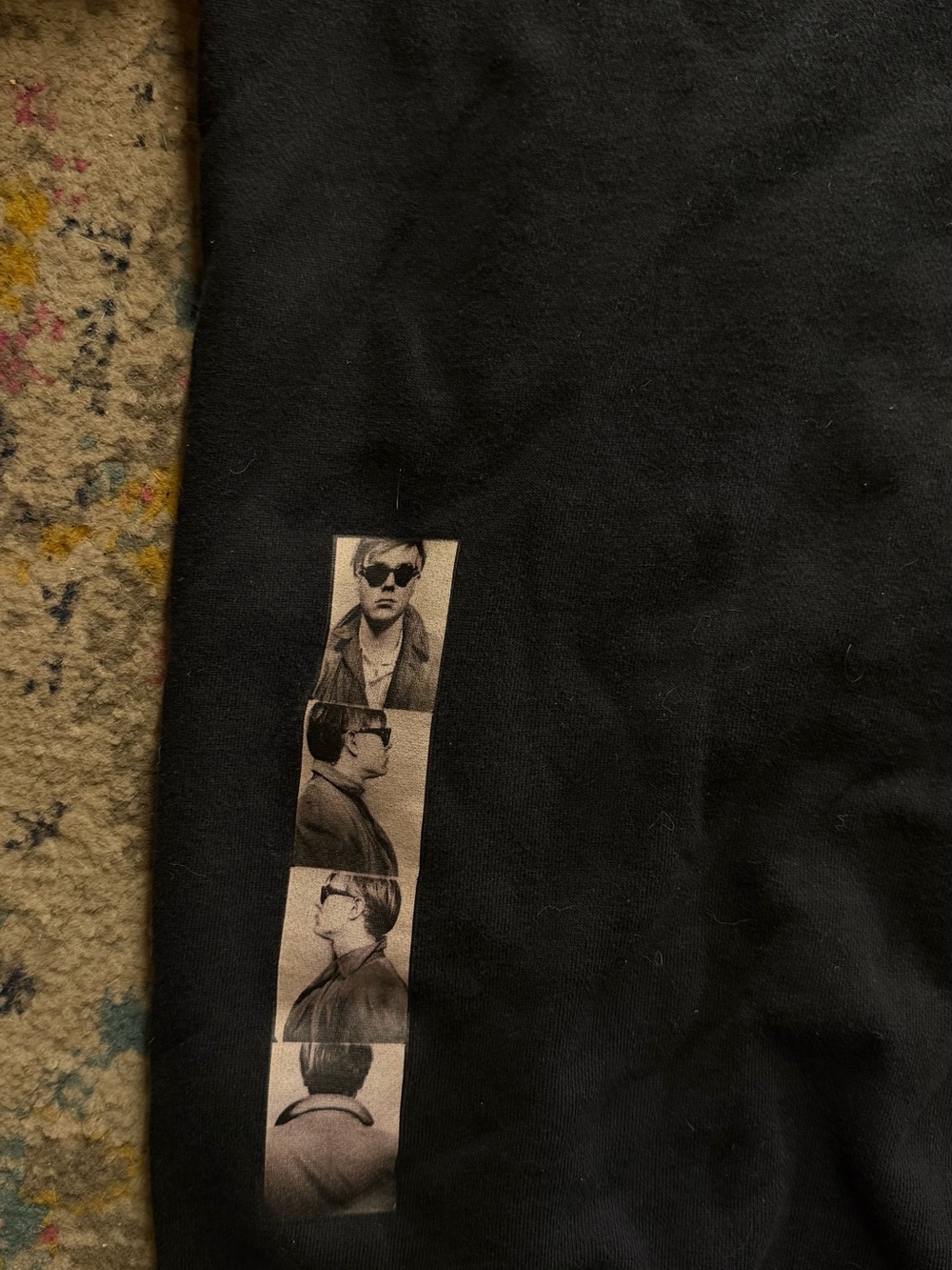 UNIQLO & KAWS & WARHOL UT Men’s Black Graphic Sweatshirt with Red Artwork - Picture 4 of 4